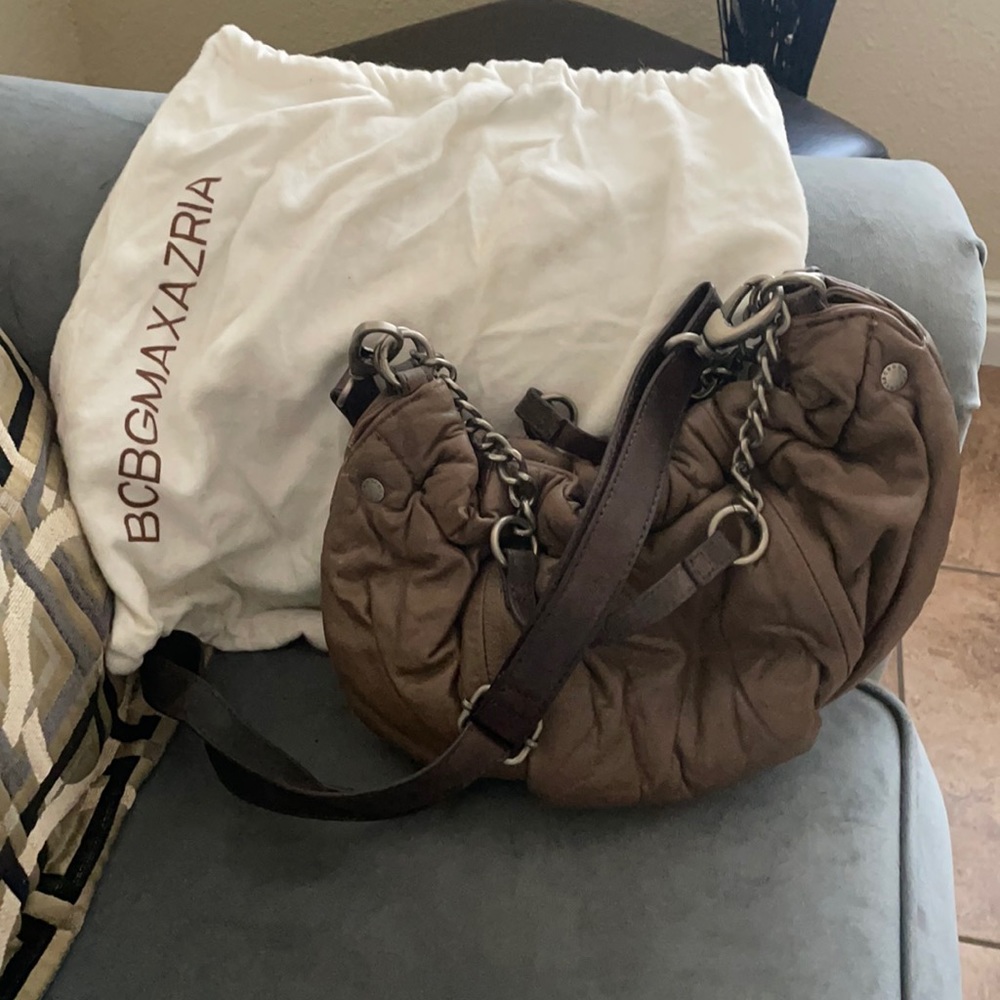 BCBG Maxazria leather brown cross body/Shoulder bag